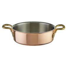 Paderno World Cuisine Tri-Ply Copper Rondeau Suate Pan with Lid WCS7338